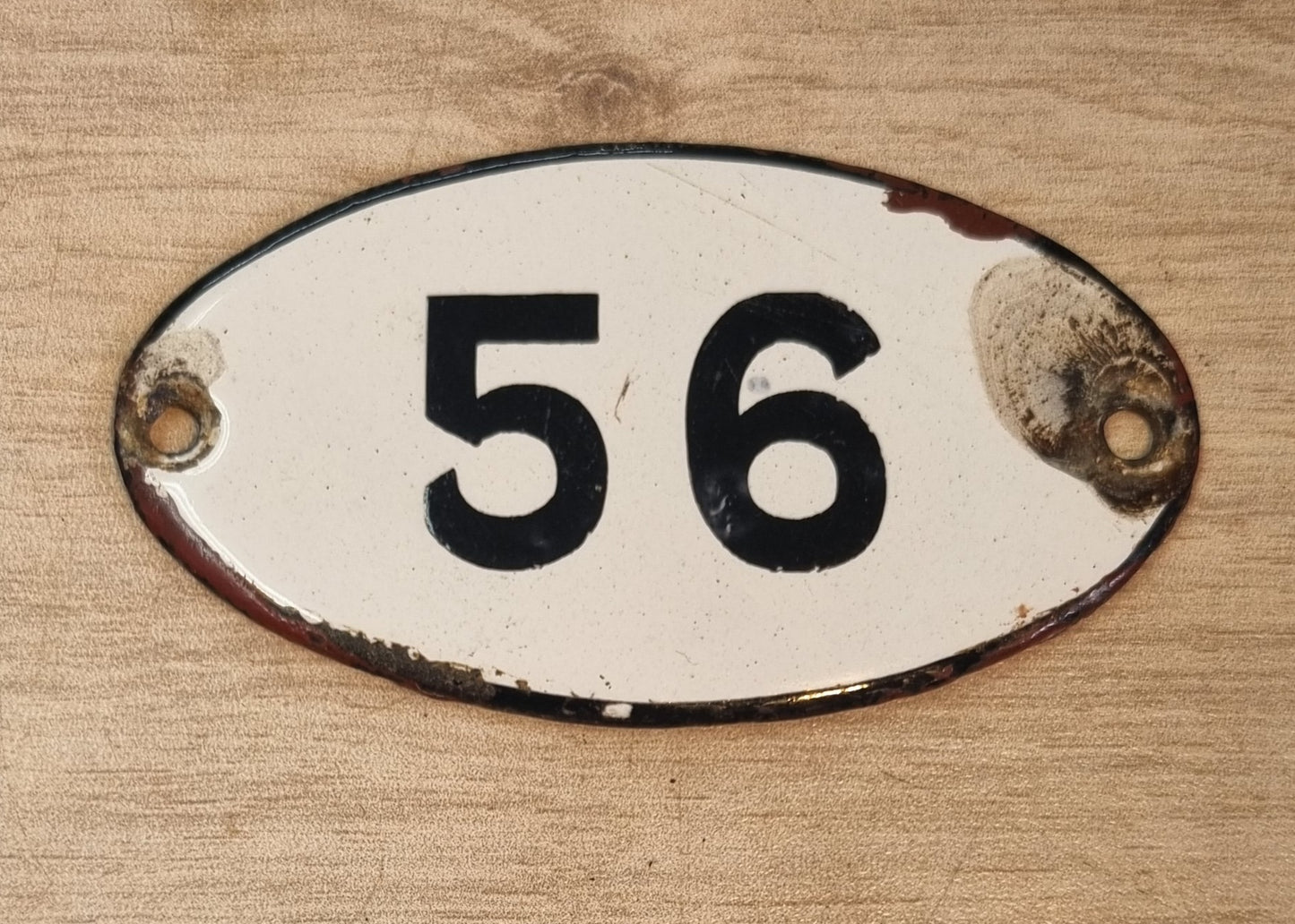 RA 6456 L & S W RLY ENAMEL INSTRUMENT SHELF NUMBER PLATE