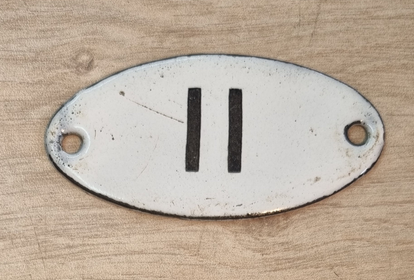 RA 6459 L & S W RLY ENAMEL INSTRUMENT SHELF NUMBER PLATE