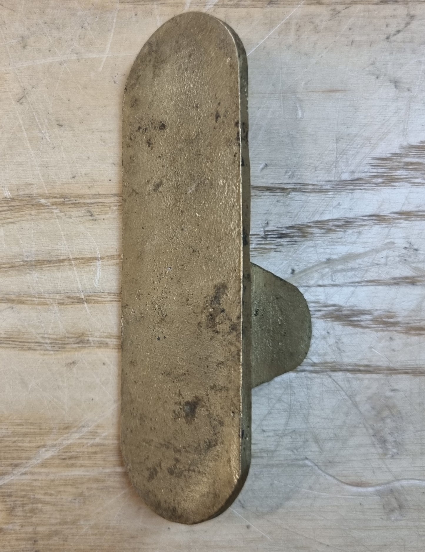 RA 7111 EX SIGNAL STORES M.RLY BLANK BRASS LEVER DESCRIPTION PLATE CASTING