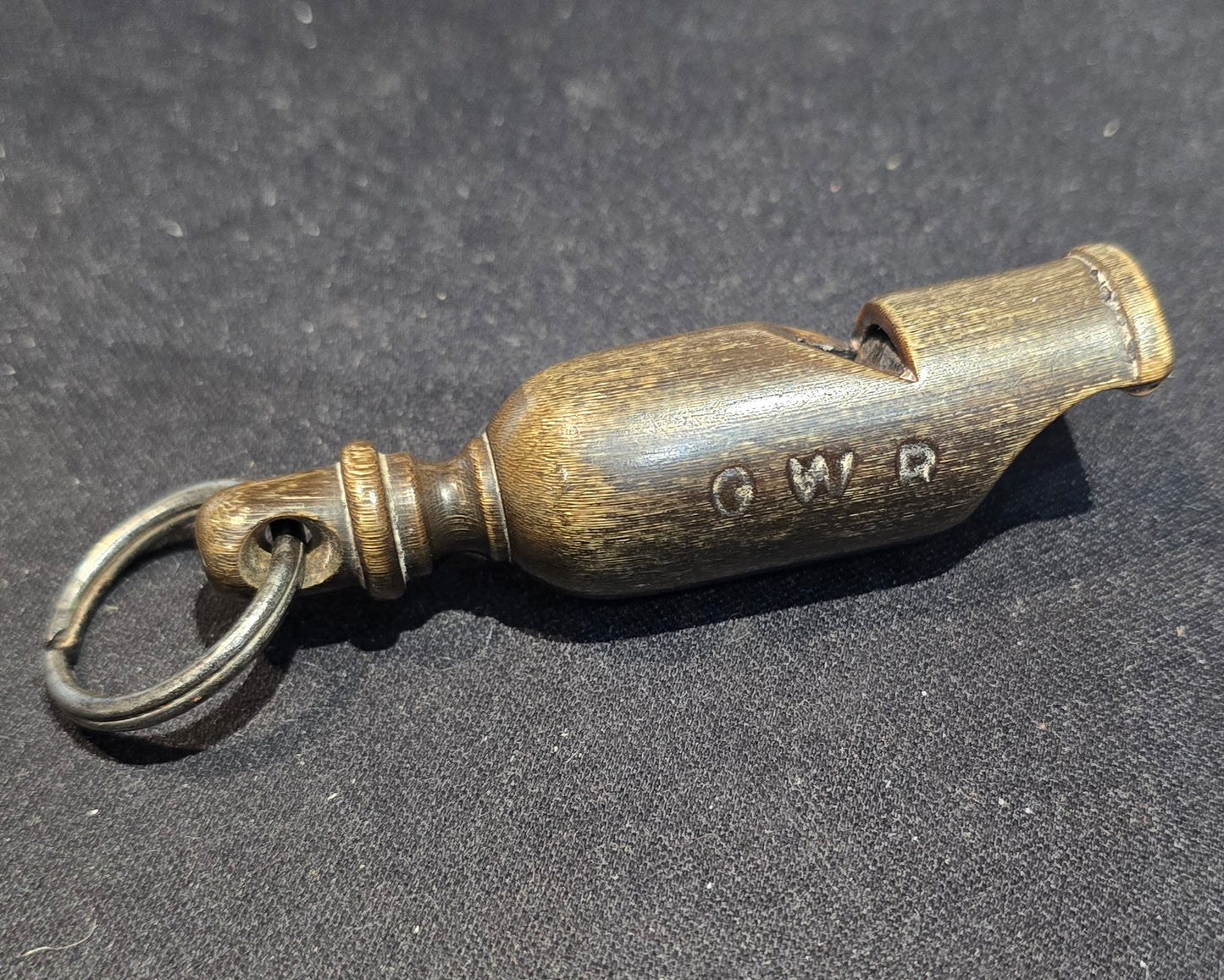 RA 7790 RARE G.W.R. HARDWOOD RAILWAY POLICEMAN`S WHISTLE.