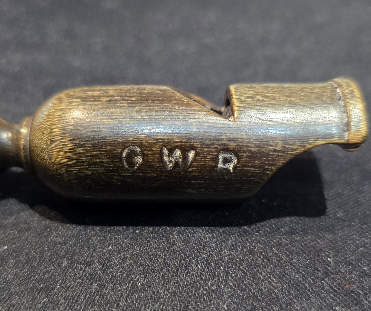 RA 7790 RARE G.W.R. HARDWOOD RAILWAY POLICEMAN`S WHISTLE.