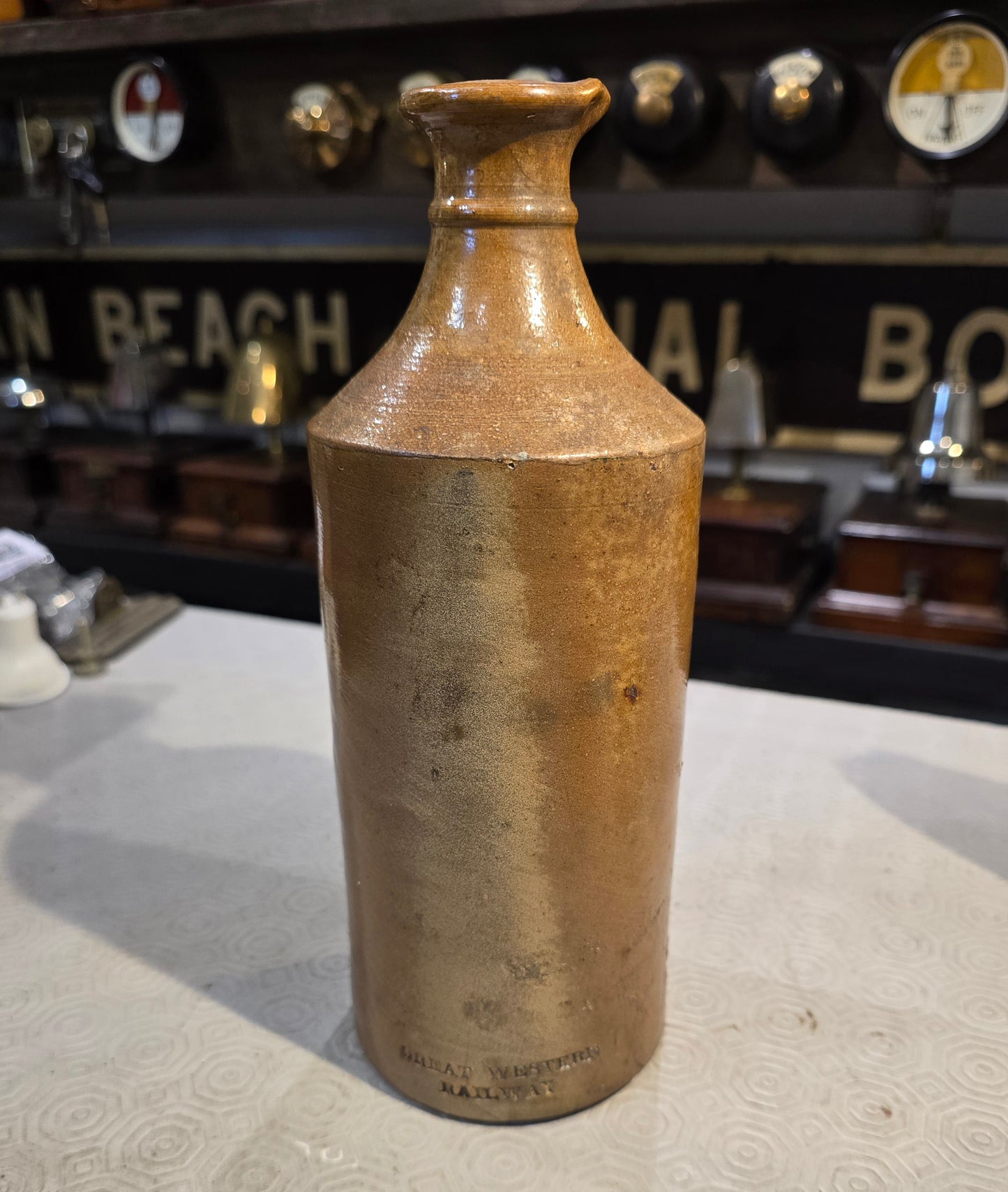 RA 7825 GREAT WESTERN RAILWAY STONEWARE STORAGE JAR