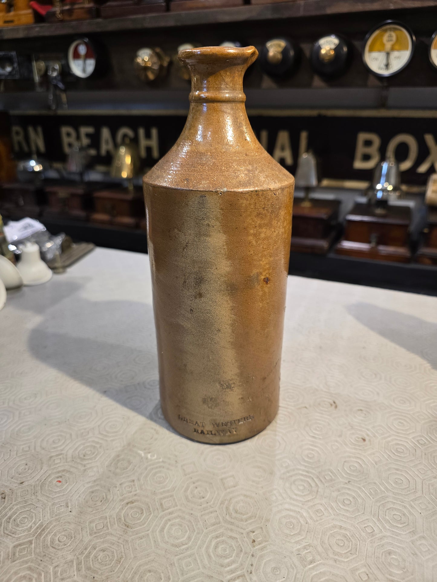 RA 7825 GREAT WESTERN RAILWAY STONEWARE STORAGE JAR