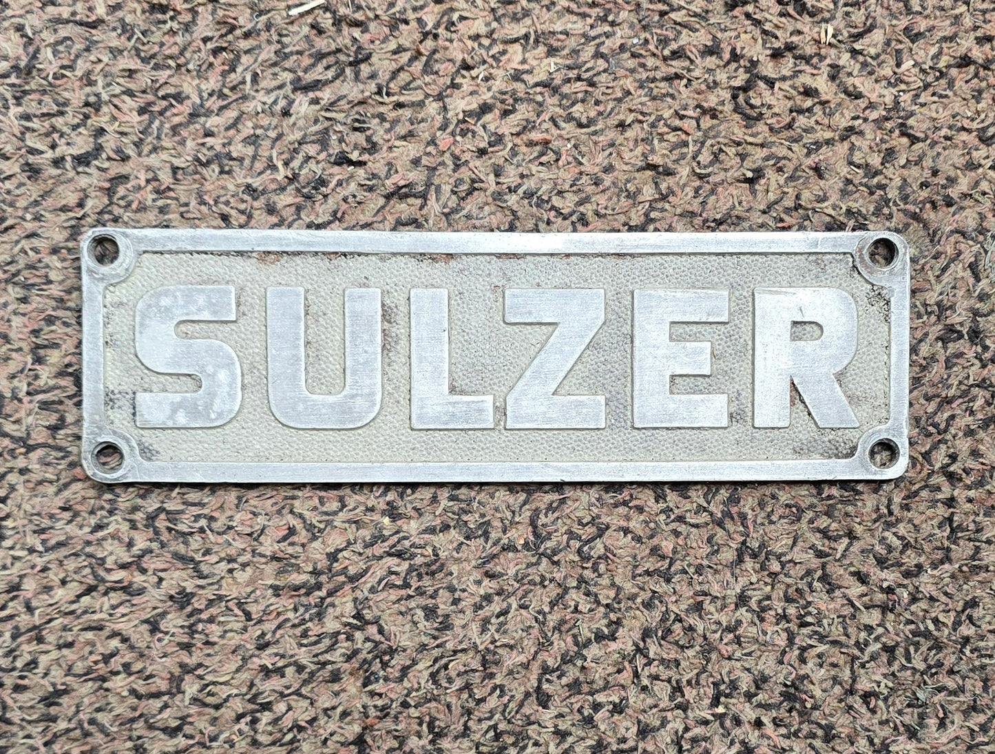RA 7911C ALLOY SULZER ENGINE MAKERS PLATE EX 47-313
