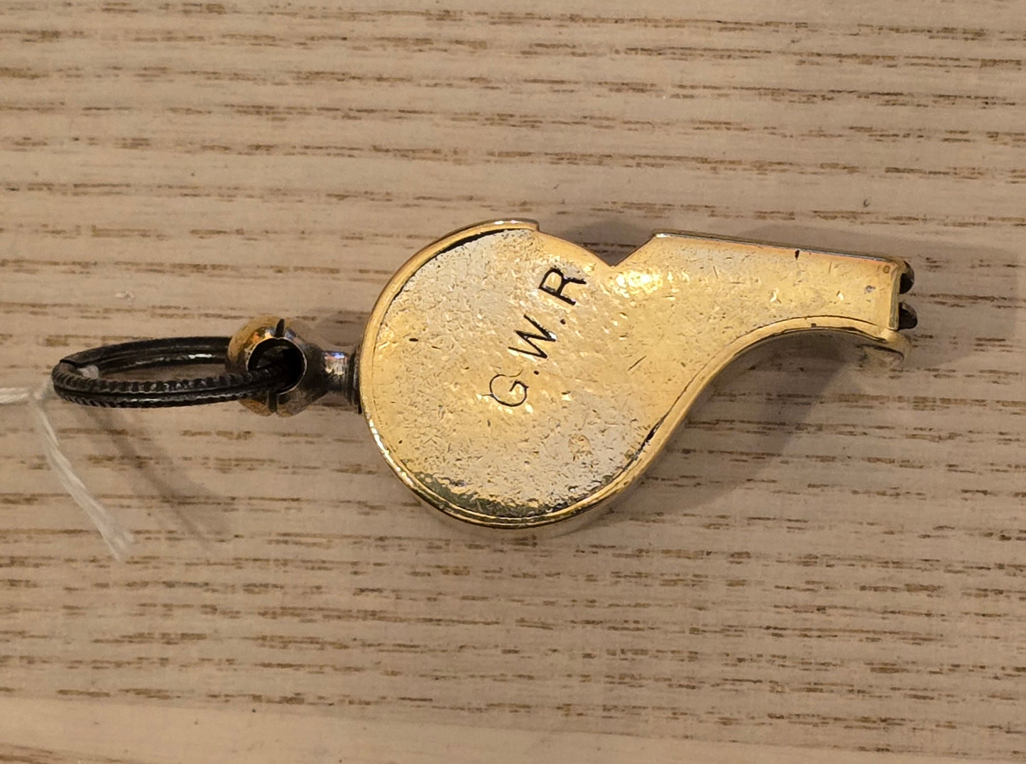 RA 7476 G.W.R. BRASS "THE THUNDERER" SIGNAL DEPT WHISTLE.