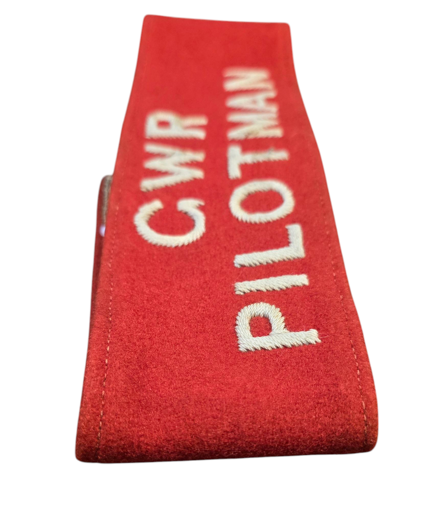 RA 7991 .G.W.R. CLOTH "PILOTMANS" ARM, USED FOR SINGLE LINE WORKING.