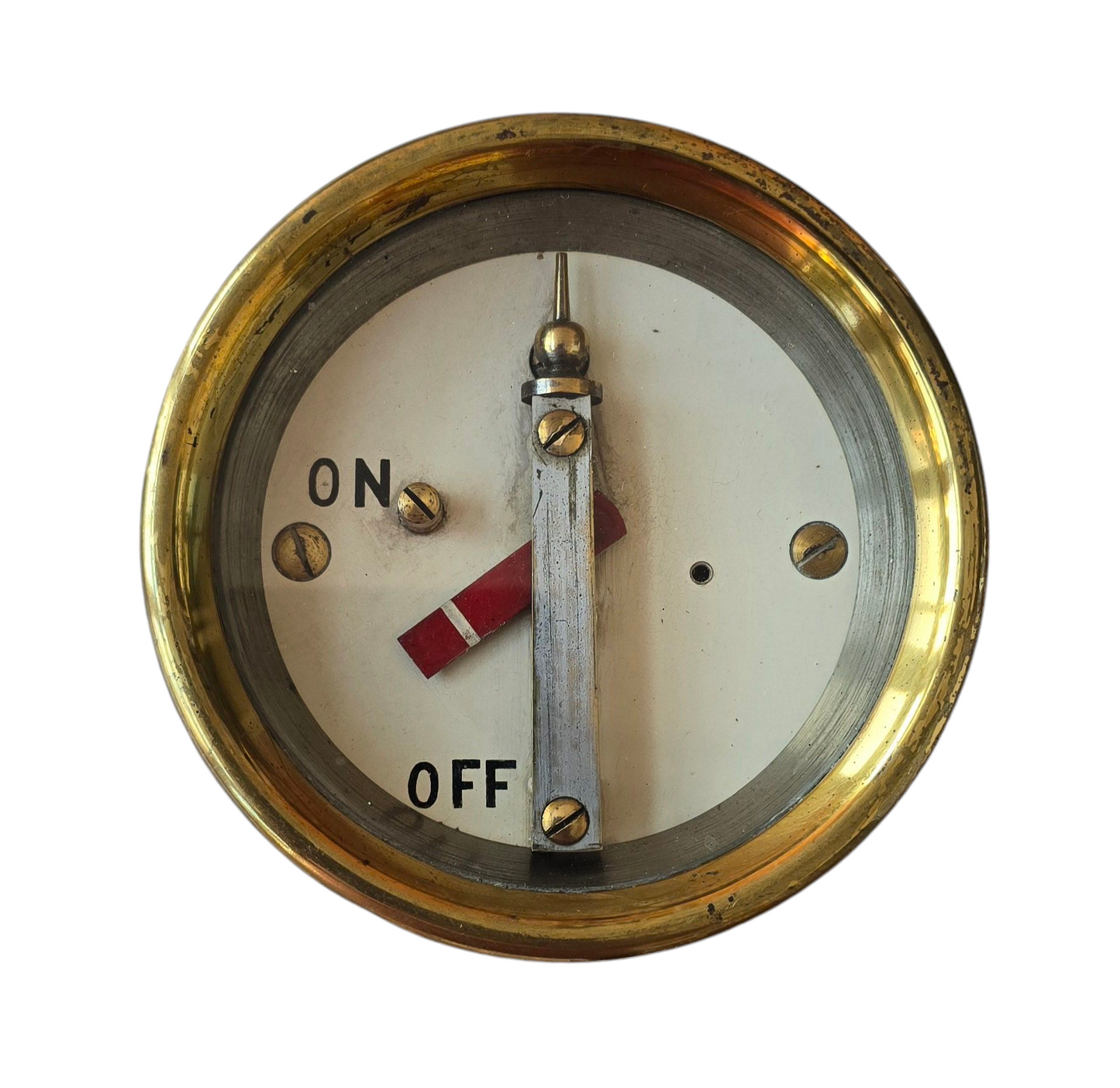 RA 8005 G.N.RLY. BRASS CASED "STOP"SIGNAL ARM REPEATER.