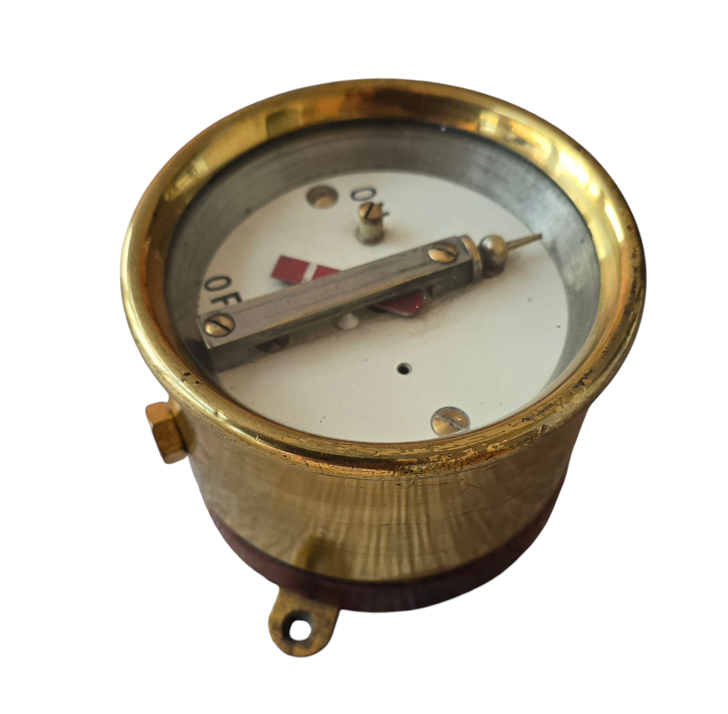 RA 8005 G.N.RLY. BRASS CASED "STOP"SIGNAL ARM REPEATER.