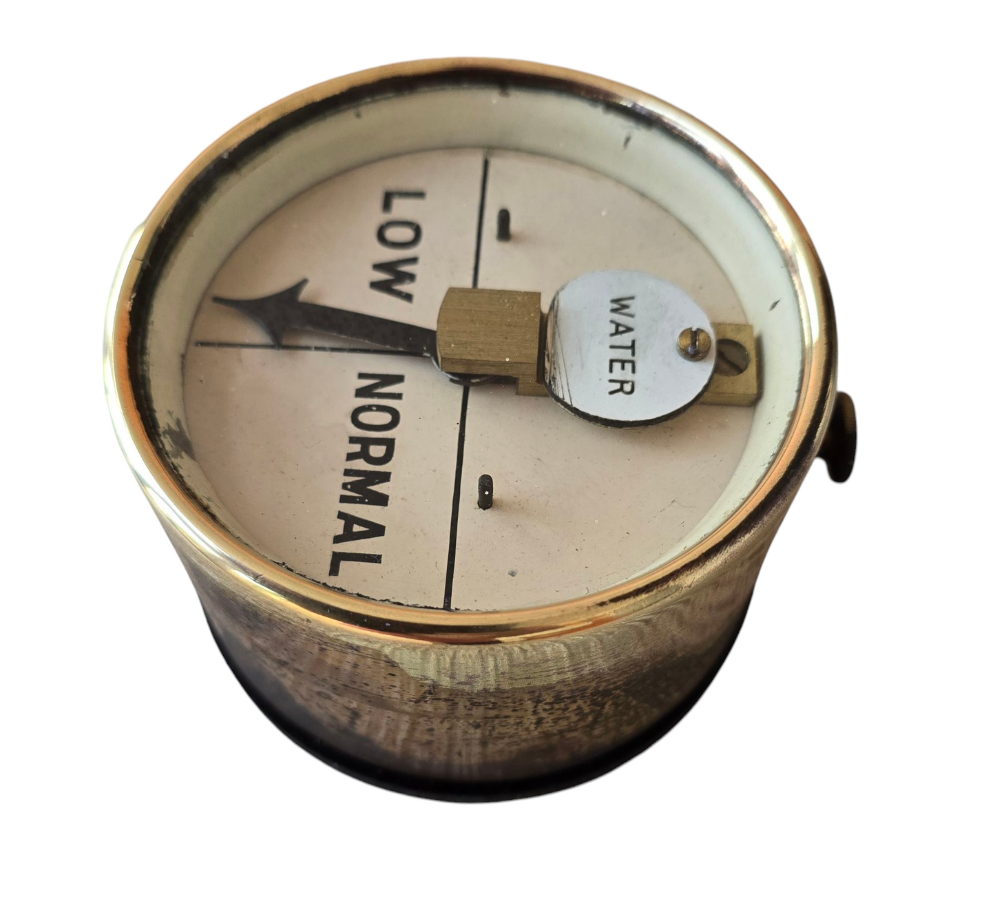 RA 8004 RARE BRASS CASED "WATER LEVER" INDICATOR EX GAINSBOROUGH LEA ROAD SIGNAL BOX.