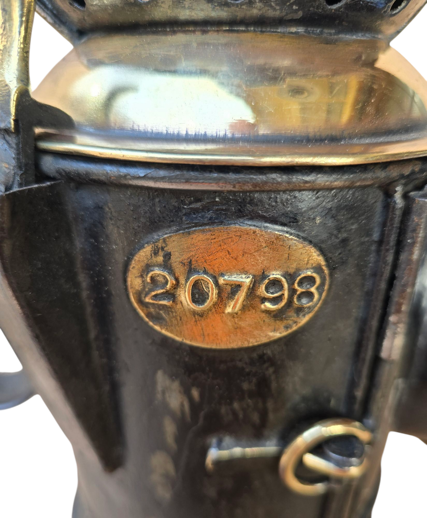 RA 7868A G.W.R. 3 ASPECT BRASS COLLAR HANDLAMP.