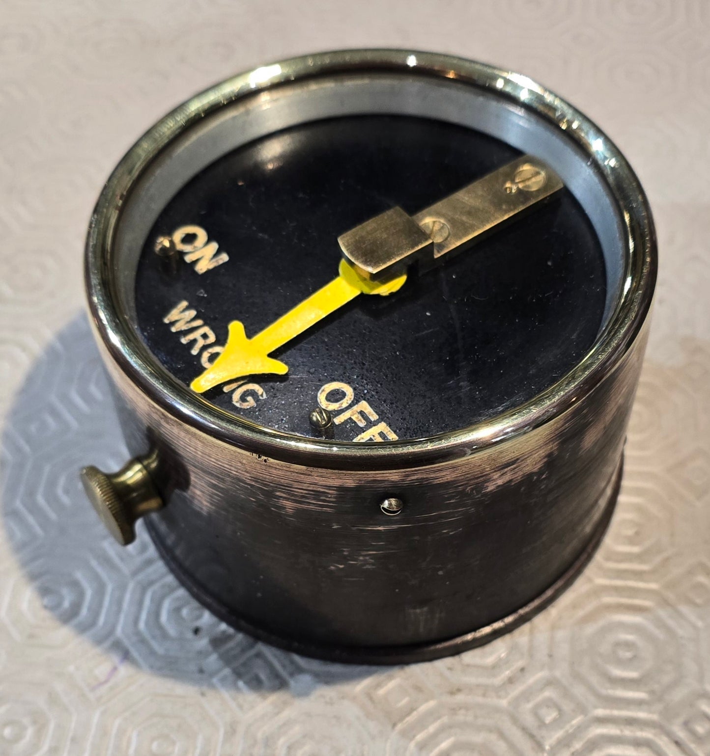 RA 8031 S.R. BRASS CASED DISTANT SIGNAL ARM REPEATER.