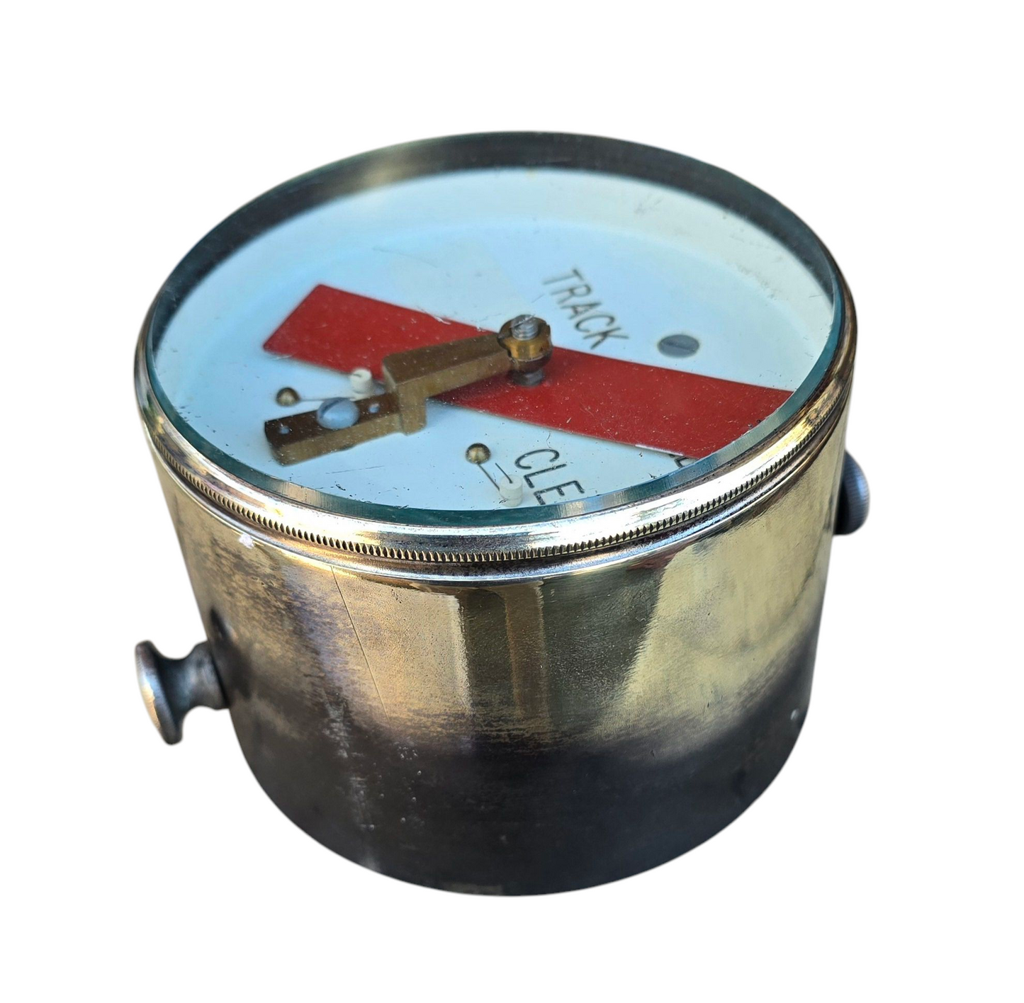 RA 8024 "RARE" BRASS CASED S.G.E. TRACK CIRCUIT INDICATOR.