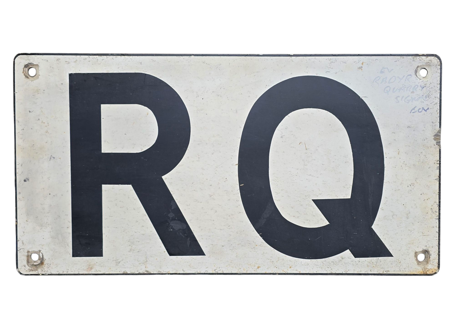 RA 7903 RADYR QUARRY SIGNAL BOX PREFIX PLATE "R Q"