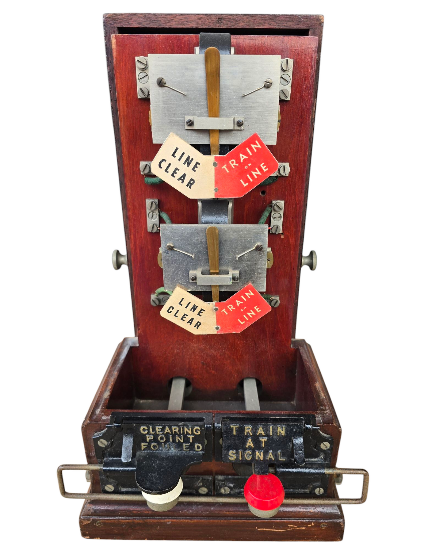 RA 7863 G.W.R. DOUBLE LINE SPAGNOLETTI BLOCK INDICATOR EX LAWRENCE HILL SIGNAL BOX, BRISTOL.