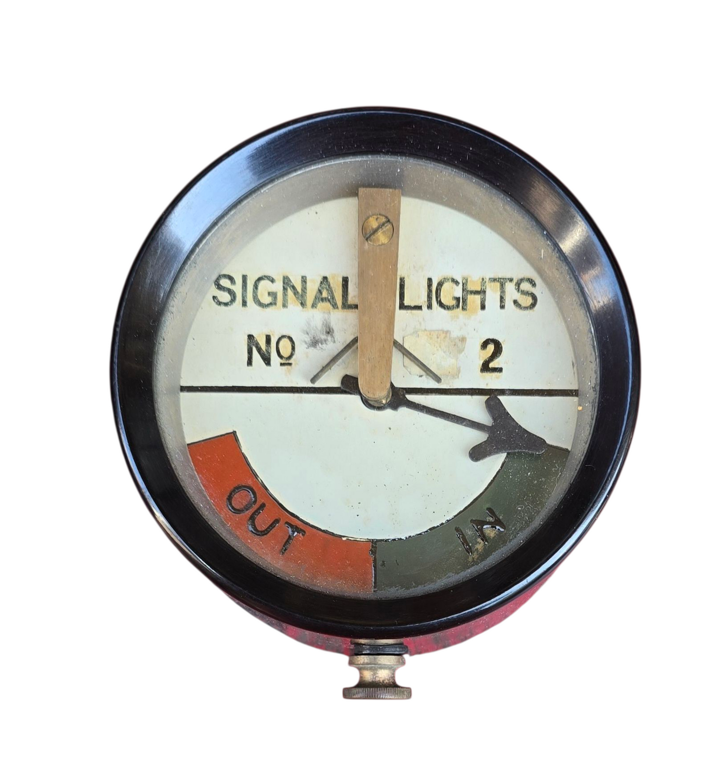 RA 8030 RARE BAKELITE "SIGNAL LIGHTS" FROM COLOUR LIGHT STOP SIGNAL.