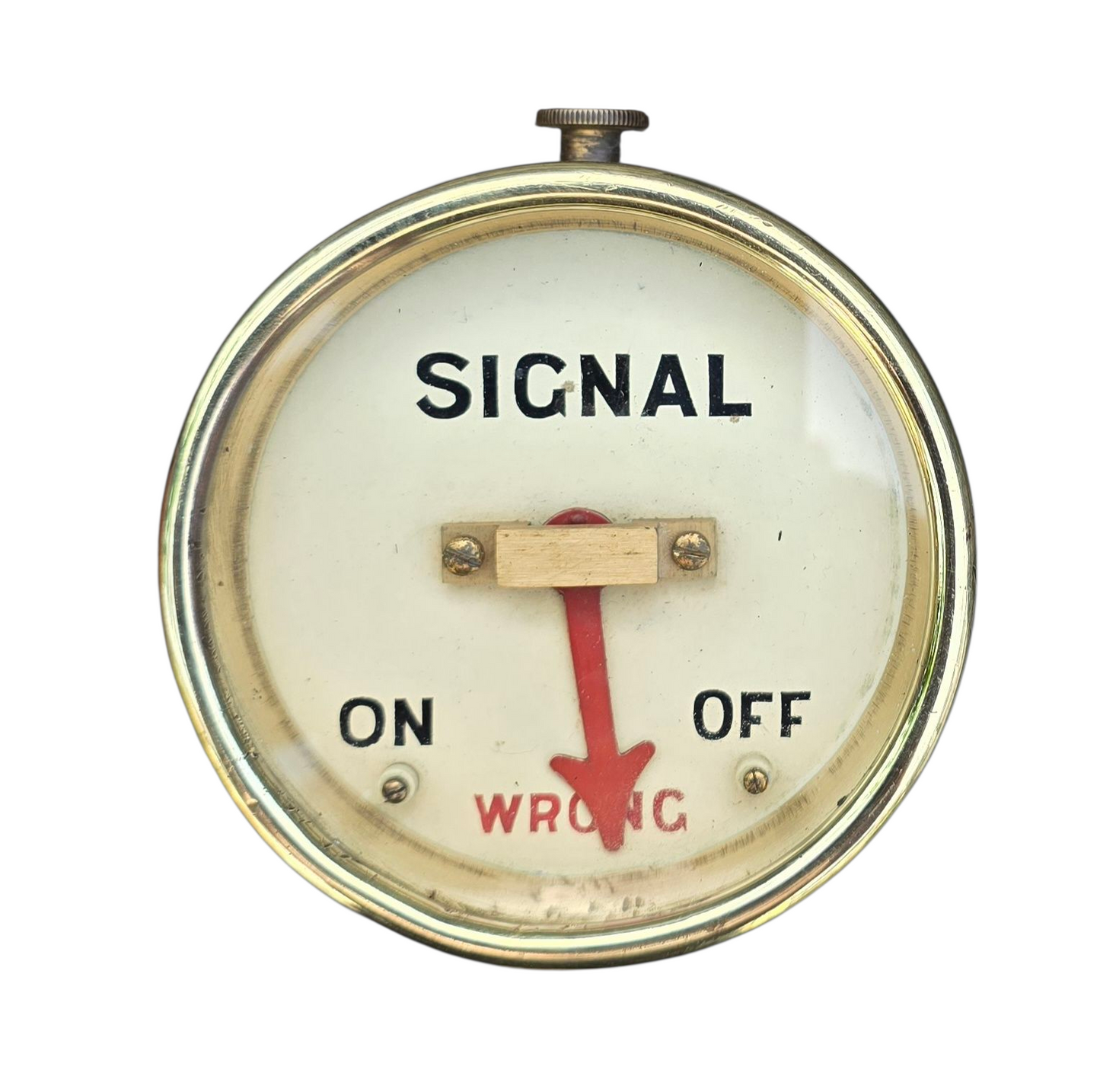 RA 7275 S.RLY BRASS CASE SYKES SIGNAL REPEATER.