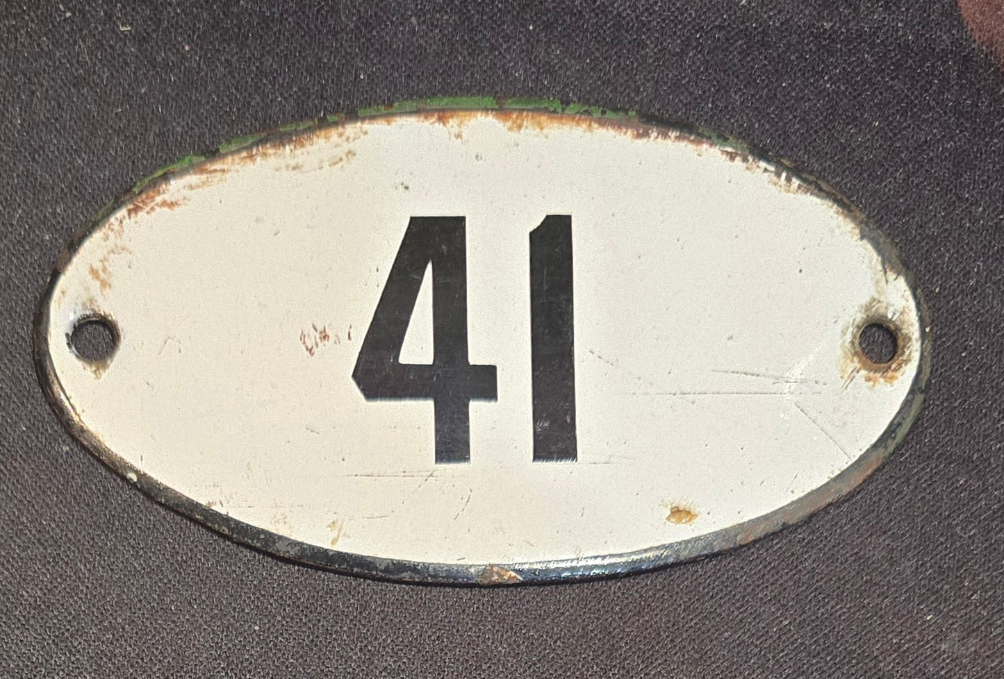 RA 7836 L.B.& S.C.RLY ENAMEL SIGNAL BOX SHELF PLATE "41"