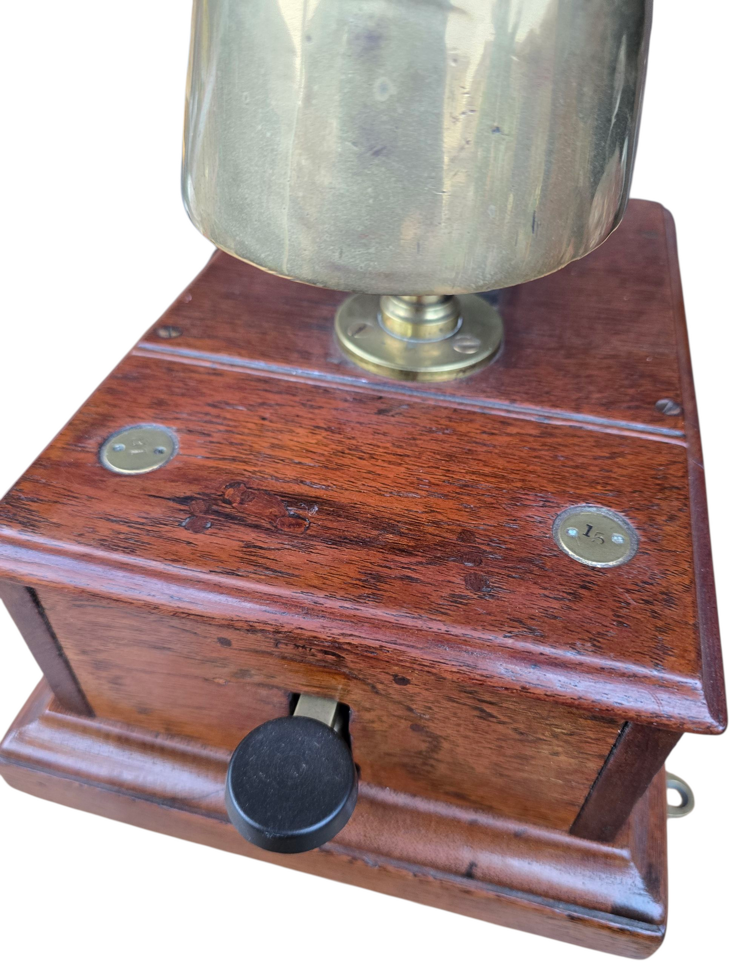 RA 8145 G.W.R. SPLIT CASE BRASS TURNED STEM SHEEP BLOCK BELL.