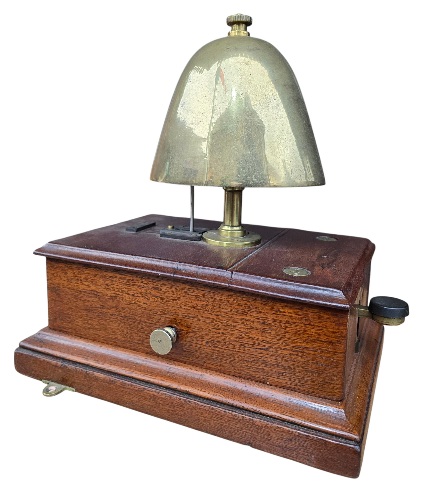 RA 8145 G.W.R. SPLIT CASE BRASS TURNED STEM SHEEP BLOCK BELL.
