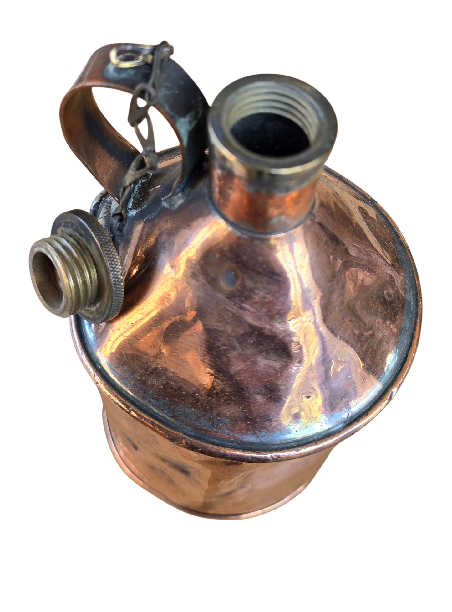 RA 8146 BRITISH RAILWAYS COPPER SCREWED CAP CONTAINER RECOVERED EX BARROW ROAD SHEDS.