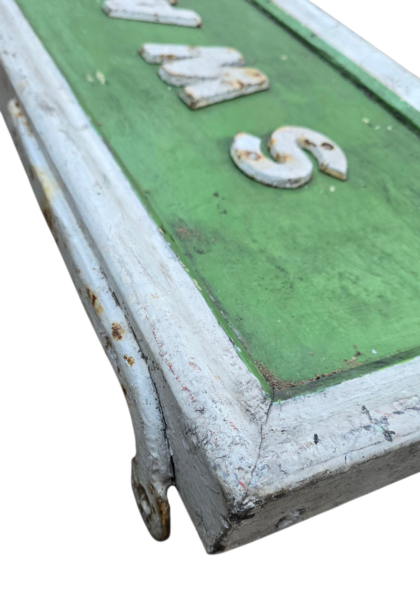 RA 8167 WOODEN STATION BOARD WITH CAST IRON LETTERS "SWANSEA"