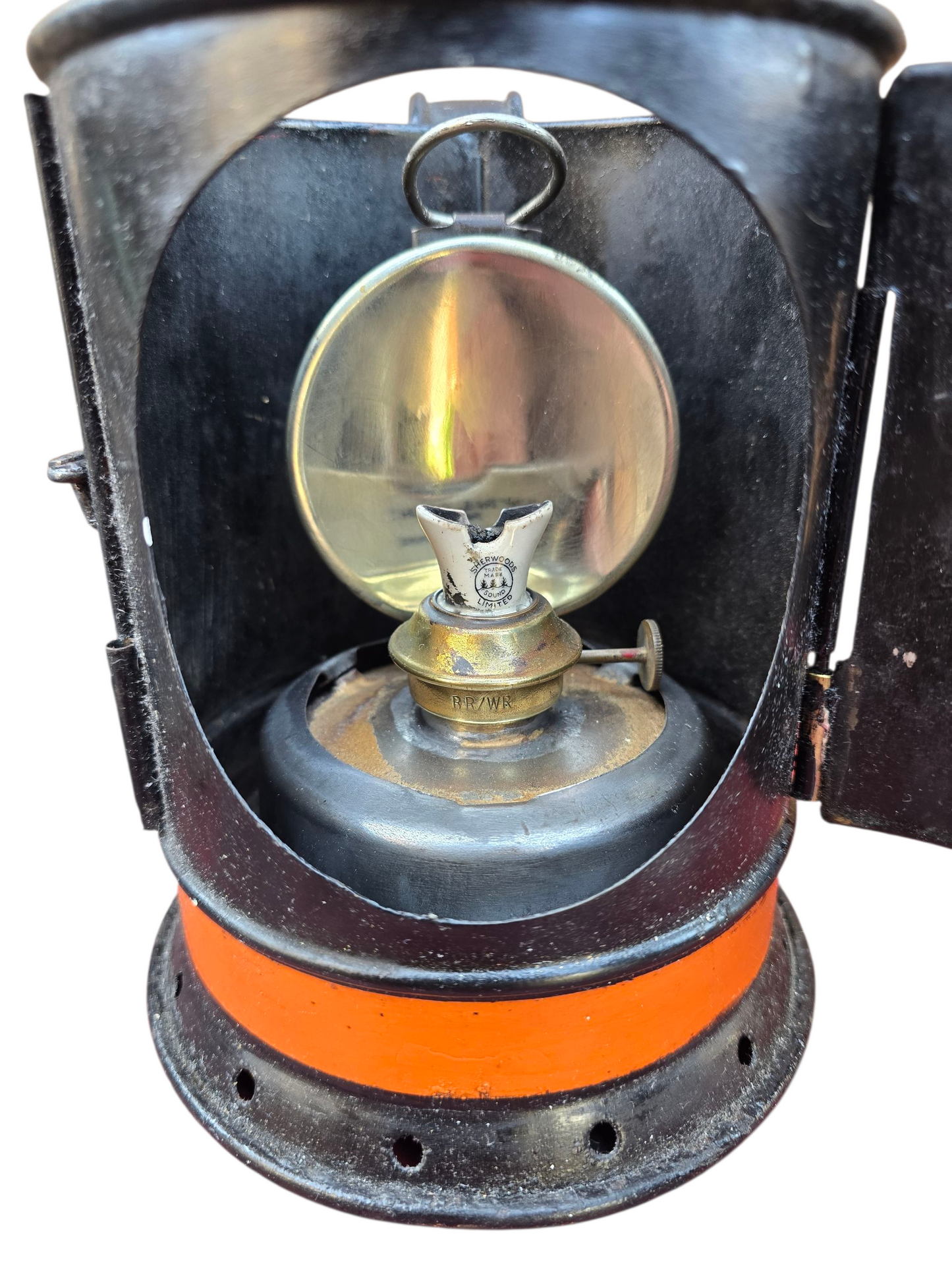 RA 8173 BR(W) 4 ASPECT "FOGSIGNALMAN`S" HANDLAMP EX MAESTEG SOUTH BOX.