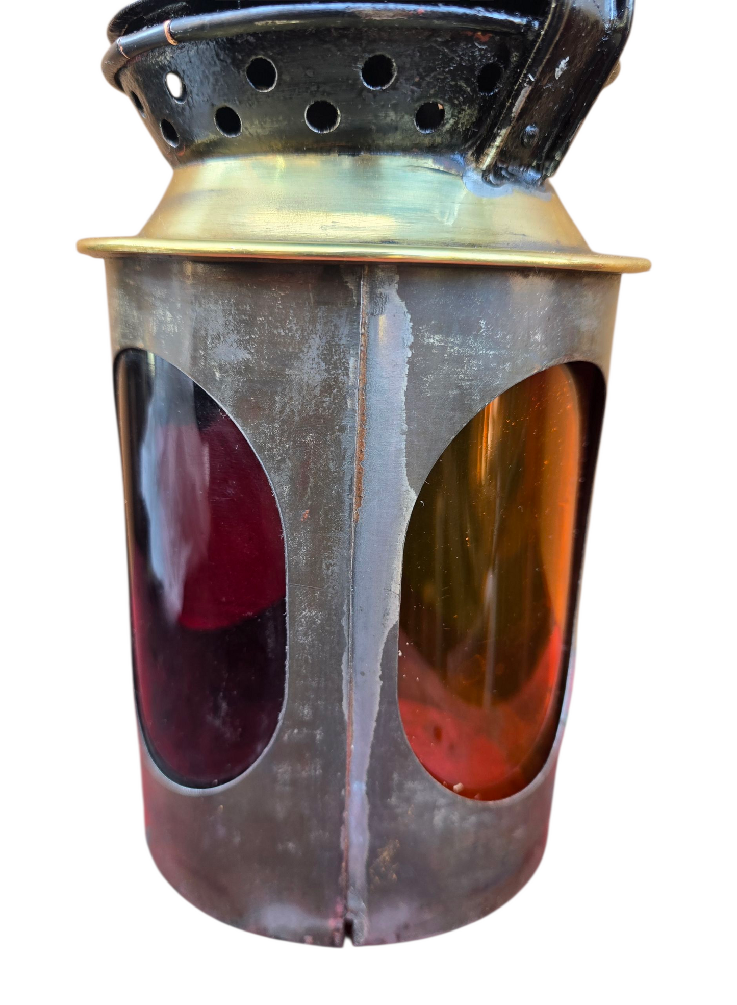 RA 8173 BR(W) 4 ASPECT "FOGSIGNALMAN`S" HANDLAMP EX MAESTEG SOUTH BOX.