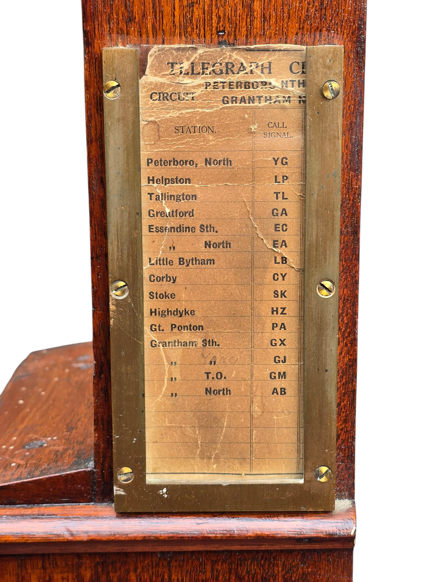 RA 8188 GREAT NORTHERN RAILWAY TELEGRAPH INSTRUMENT .