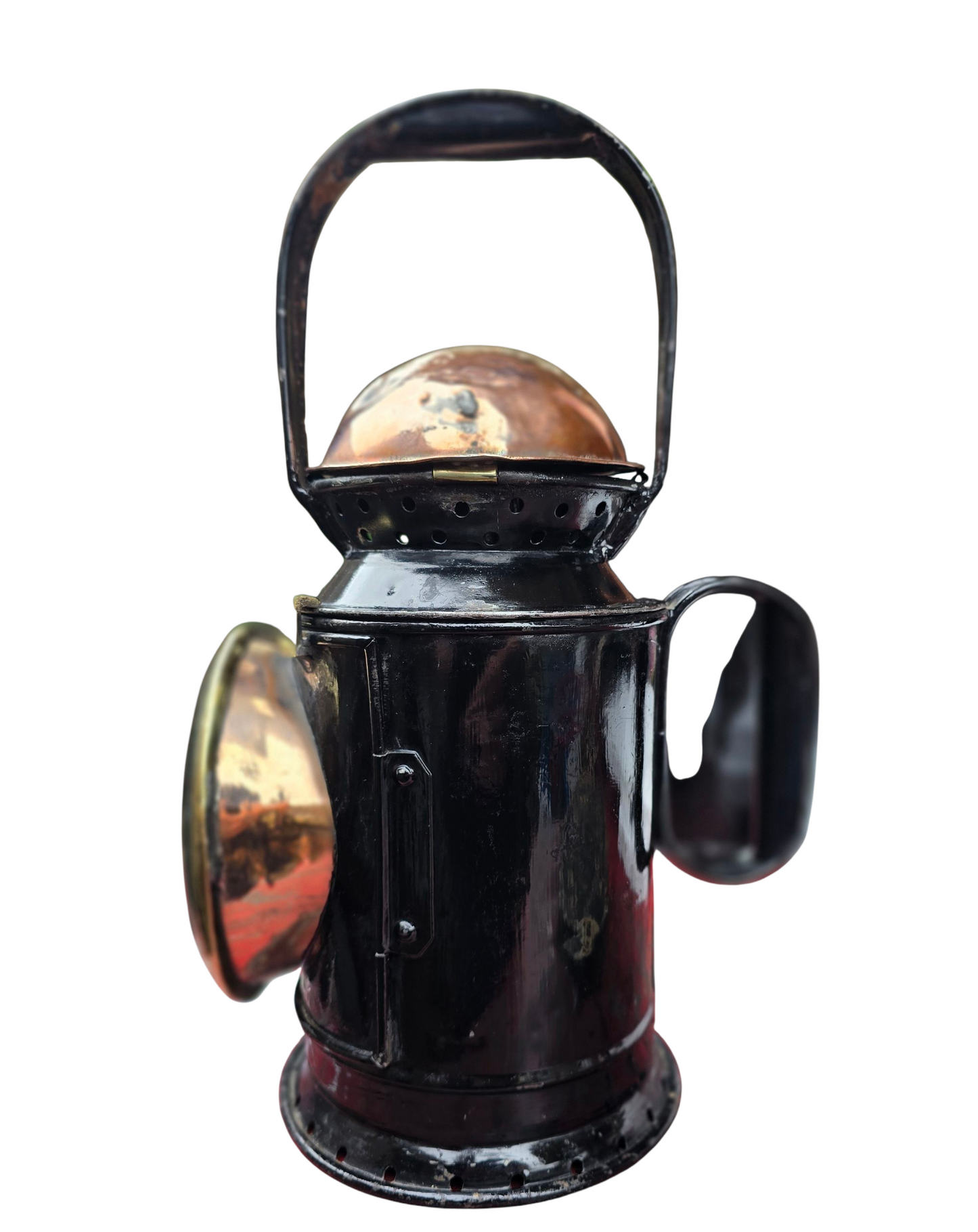 RA 8008 PRE-GROUPING G.W.R. 3 AS[ECT COPPER TOP HANDLAMP.