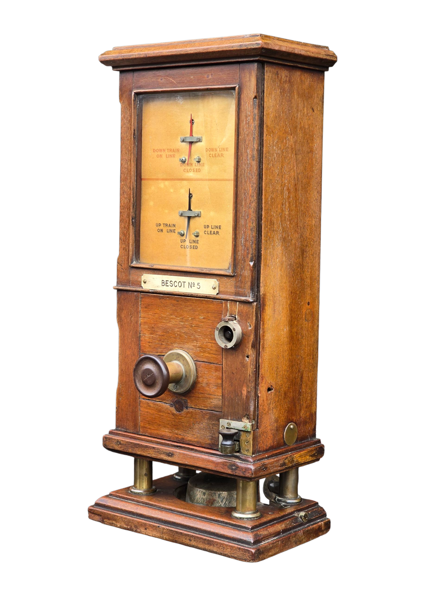 RA 8228 L.N.W.R. FLETCHERS BLOCK INDICATOR PLATED BESCOT NO 5.