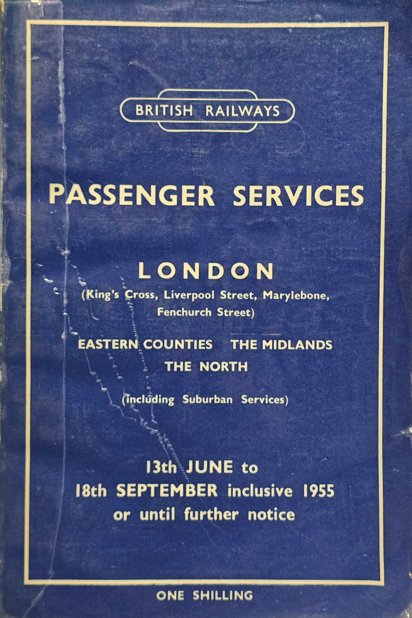 RA 8280 BRITISH RAILWAYS PASSENGER SERVICES, LONDON 1955