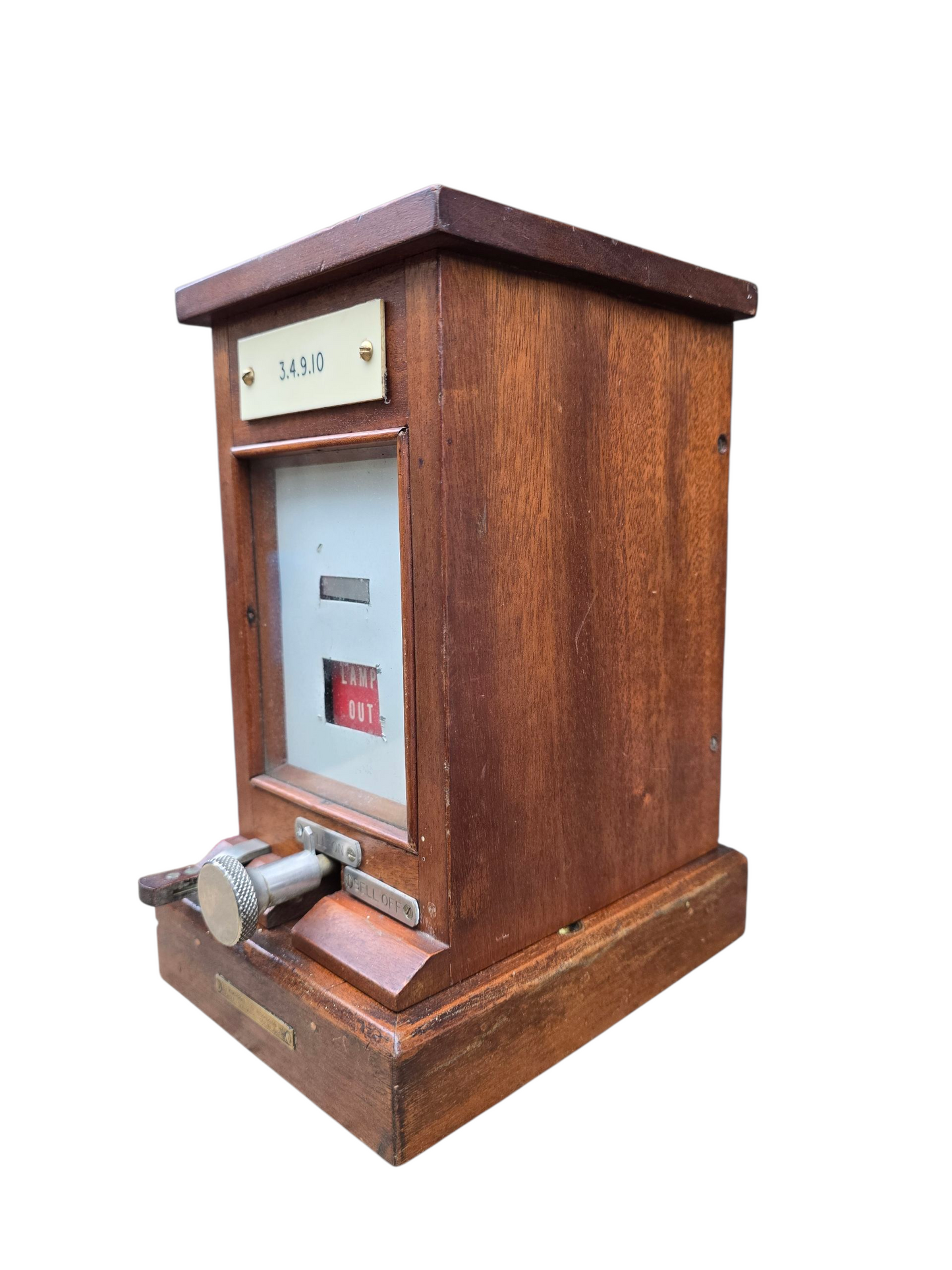 RA 8350 G.W.R. PATTERN BR-WR WOOD CASE LAMP REPEATER BY R.E.THOMPSON & CO