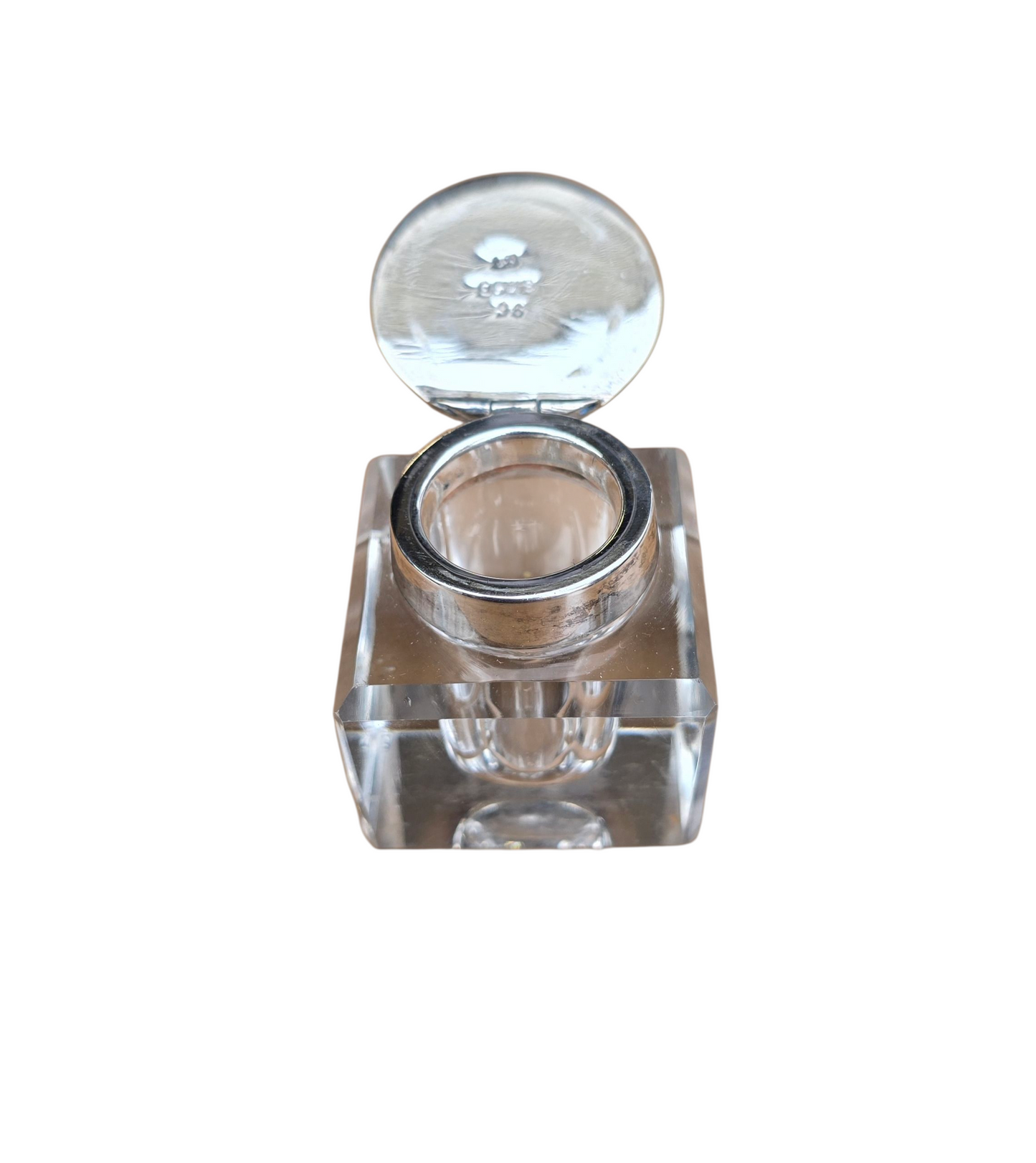 RA 8440 RARE ITEM! R.M.S. ARMADLE CASTLE CRYSTAL CUT GLASS INKWELL