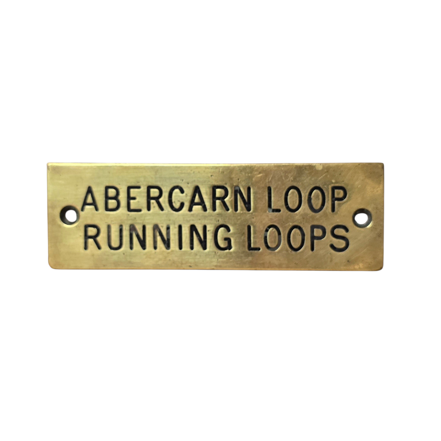 RA 8346 G.W.R. SHELF PLATE " ABERCARN LOOP RUNNING LOOPS"
