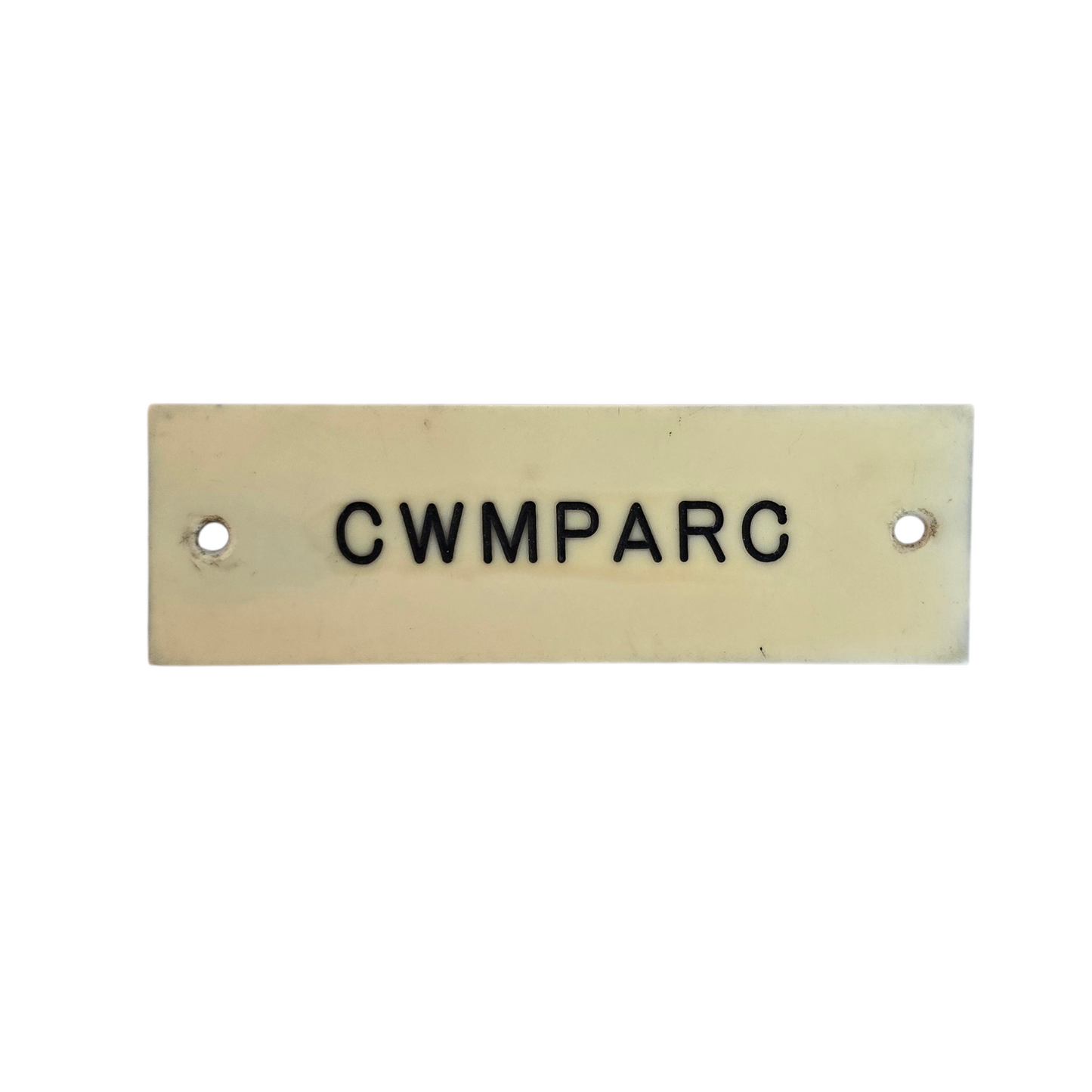 RA 8956A G.W.R. IVORINE SHELF PLATE "CWMPARC"