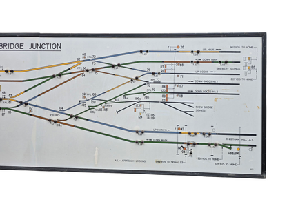 RA 8131  B.R (M) ILLUMINATED SIGNAL BOX DIAGRAM "THORPES BRIDGE JUNCTION"