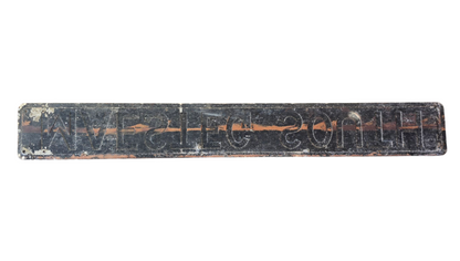 RA 8169  BR-WR PRESSED ALLOY SIGNAL BOX NAMEPLATE "MAESTEG SOUTH"