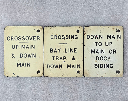 RA 8215THREE BR(M) TRAFFOLITE LEVER DESCRIPTION PLATES EX GLOUCESTER AREA.