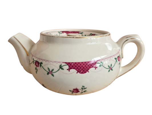 RA 8255  L.M.S. DINING CARS " ROYAL SCOT ROSE" ROSE PATTERN TEA POT.