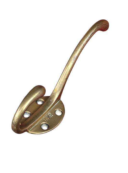 RA 7983  G.W.R. BRASS SIGNAL BOX COAT HANGER EX CARMARTHEN JUNCTION BOX