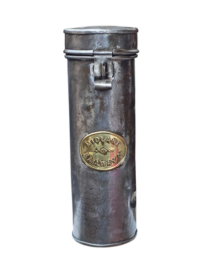 RA 8334  PRE-GROUPING MIDLAND RAILWAY DETONATOR CANNISTER.