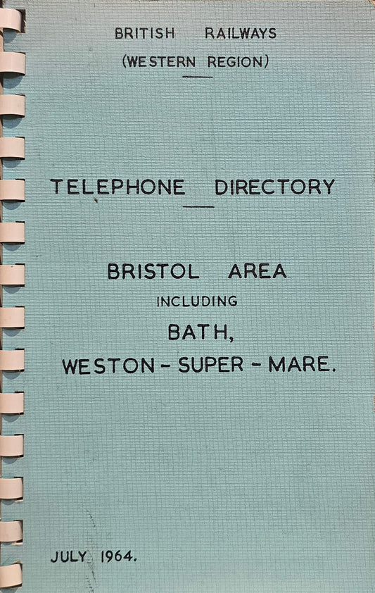 RA 8281  BR(WR) TELEPHONE DIRECTORY BRISTOL AREA 1964