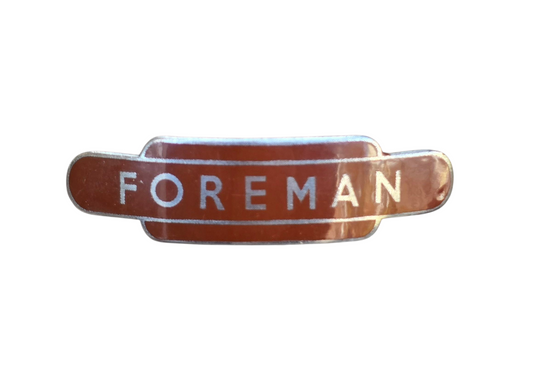 RA 8331 BR(W) FOREMAN CAP BADGE.. BY J.R.GAUNT.