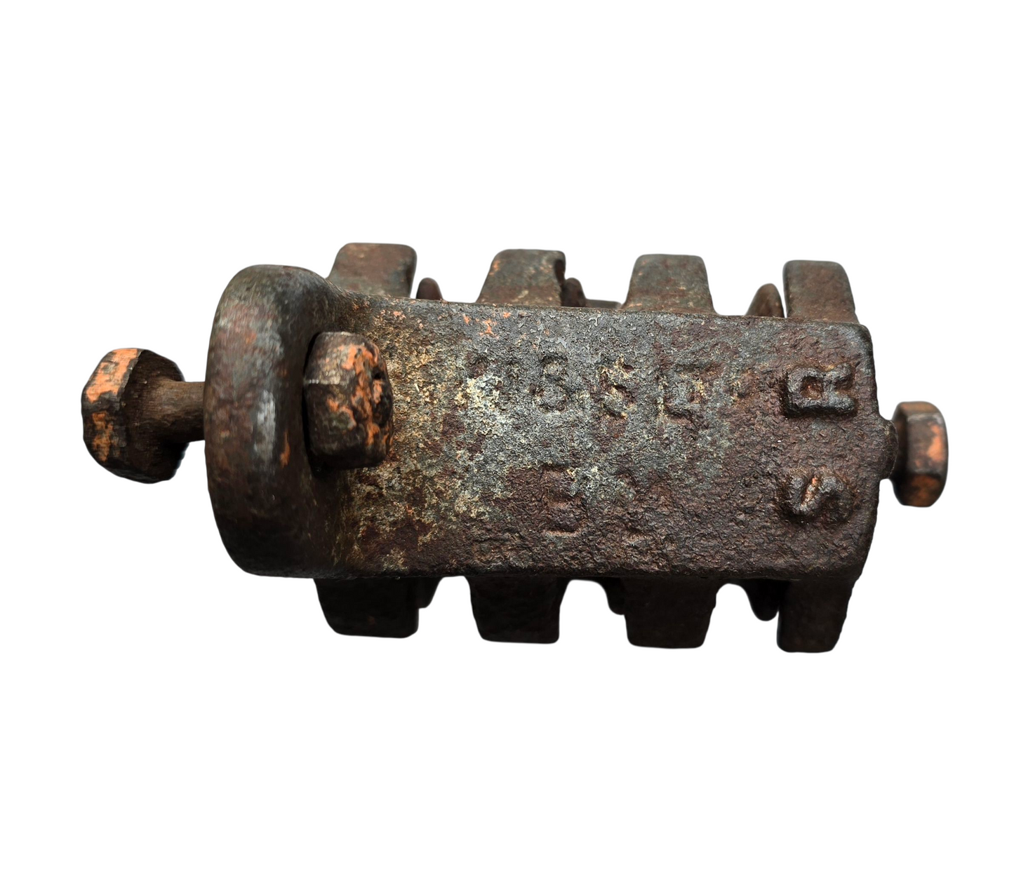 RA 8264  SOUTHERN RAILWAY  FIXED 3 WHEEL SIGNAL WIRE PULLEY.