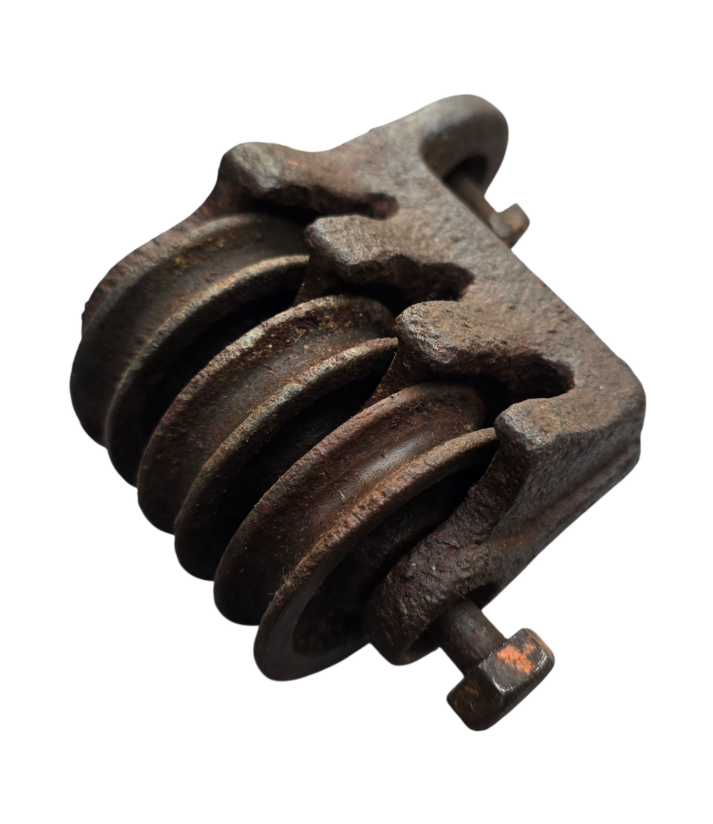 RA 8264  SOUTHERN RAILWAY  FIXED 3 WHEEL SIGNAL WIRE PULLEY.