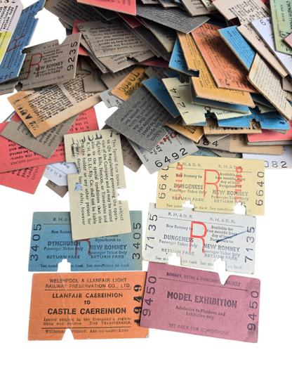 RA 8294    200 PLUS USED TICKETS FROM ROHMNEY HYTHE & DYMCHURCH RLY