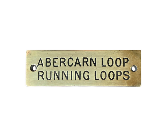 RA 8346  G.W.R. SHELF PLATE " ABERCARN LOOP RUNNING LOOPS"