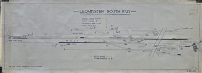RA 8300  OFFICE COPY SIGNAL BOX DIAGRAM FROM LEOMINSTER SOUTH END