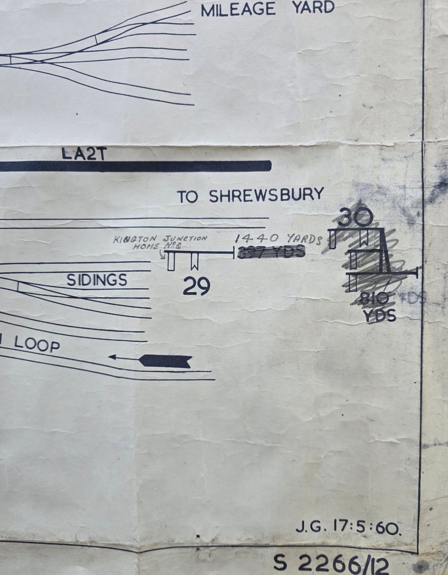 RA 8300  OFFICE COPY SIGNAL BOX DIAGRAM FROM LEOMINSTER SOUTH END