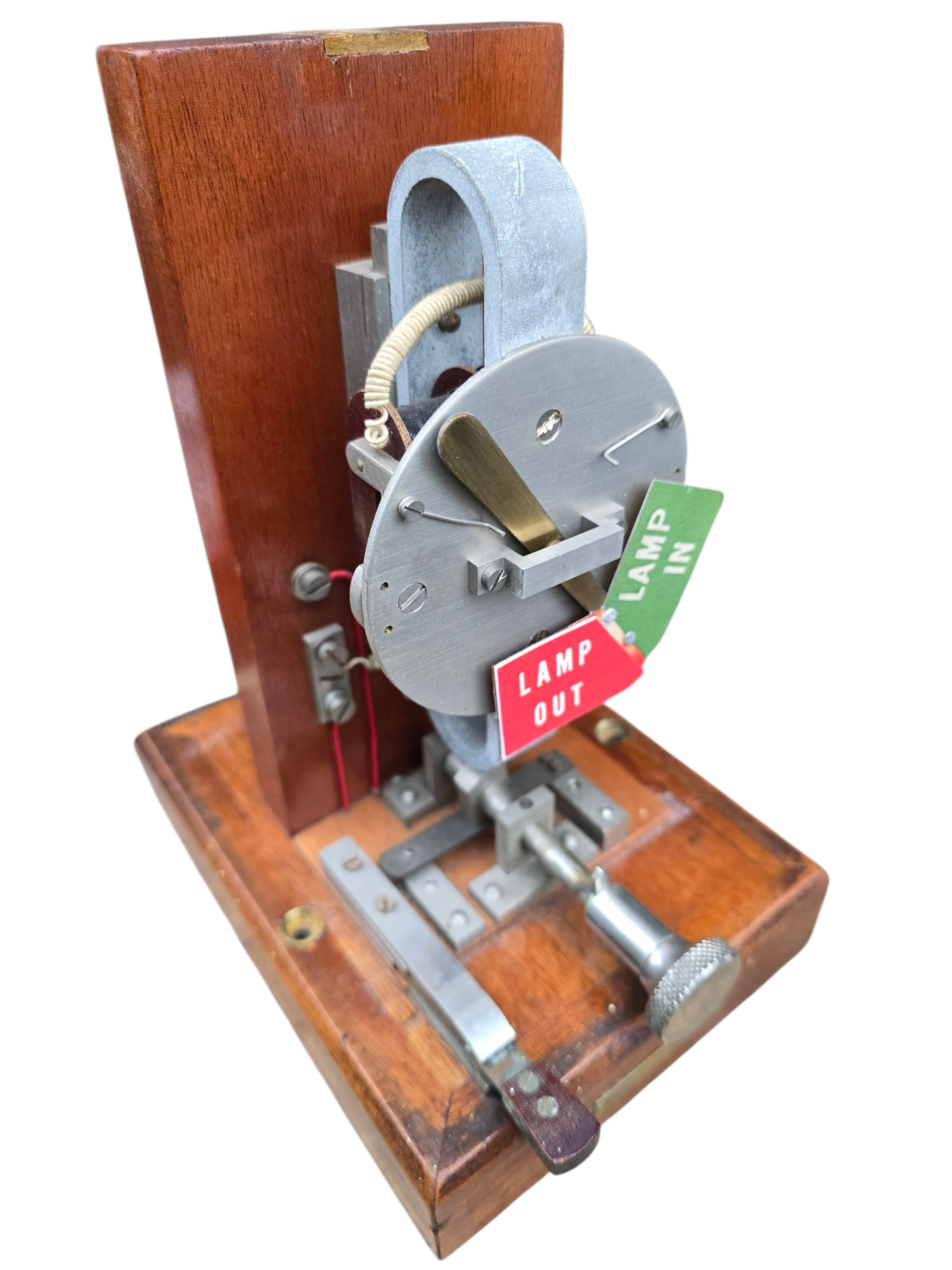 RA 8350   G.W.R. PATTERN BR-WR  WOOD CASE LAMP REPEATER BY R.E.THOMPSON & CO